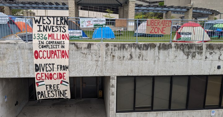 Western U president suggests divestment from Israel not possible as encampment continues – London